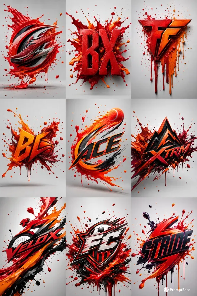 Explosive Sports Paint Posters