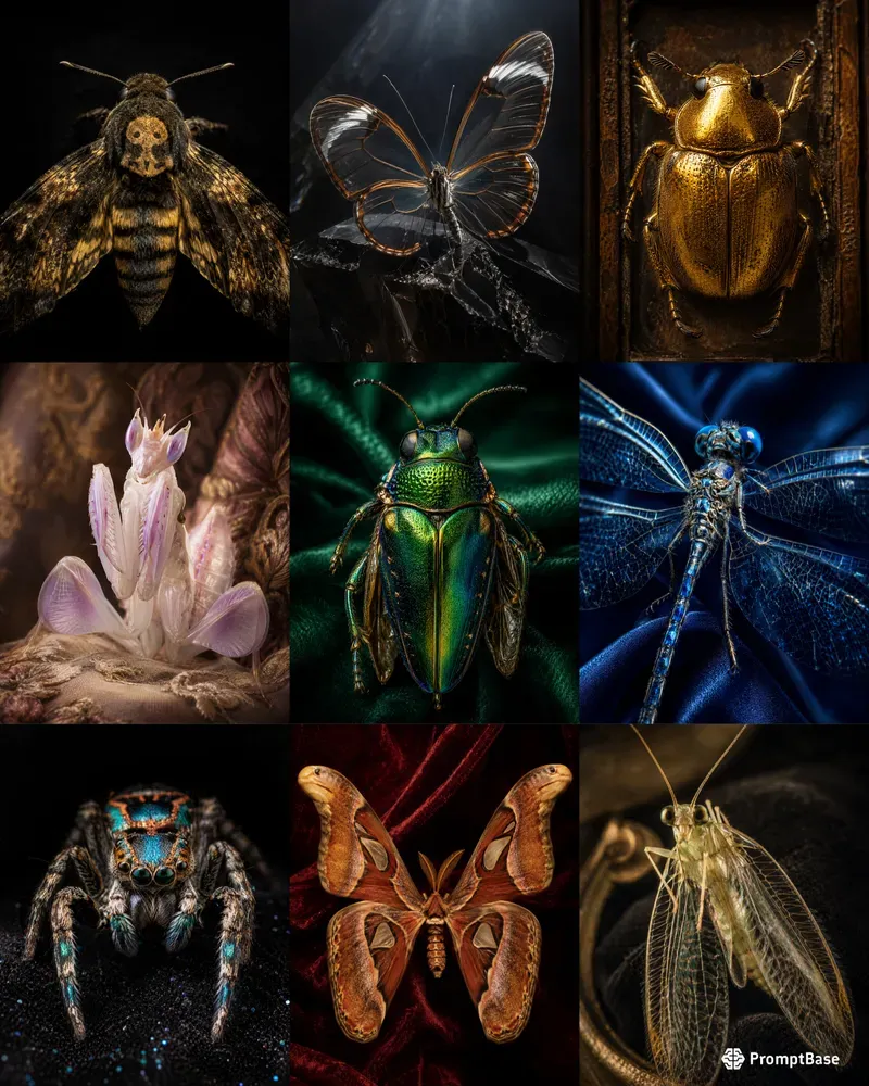 Entomological Glamour Portraits