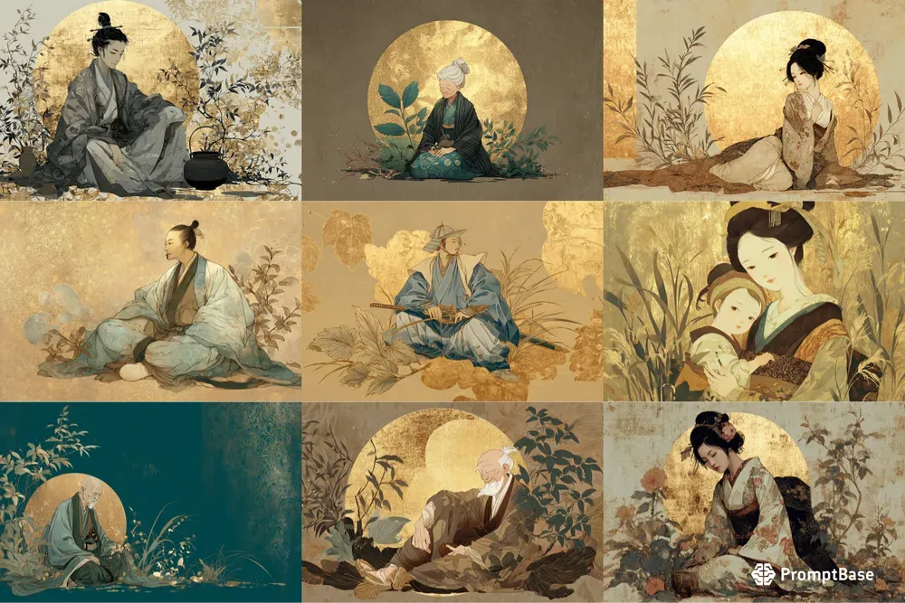 Edo Style Character Portraits