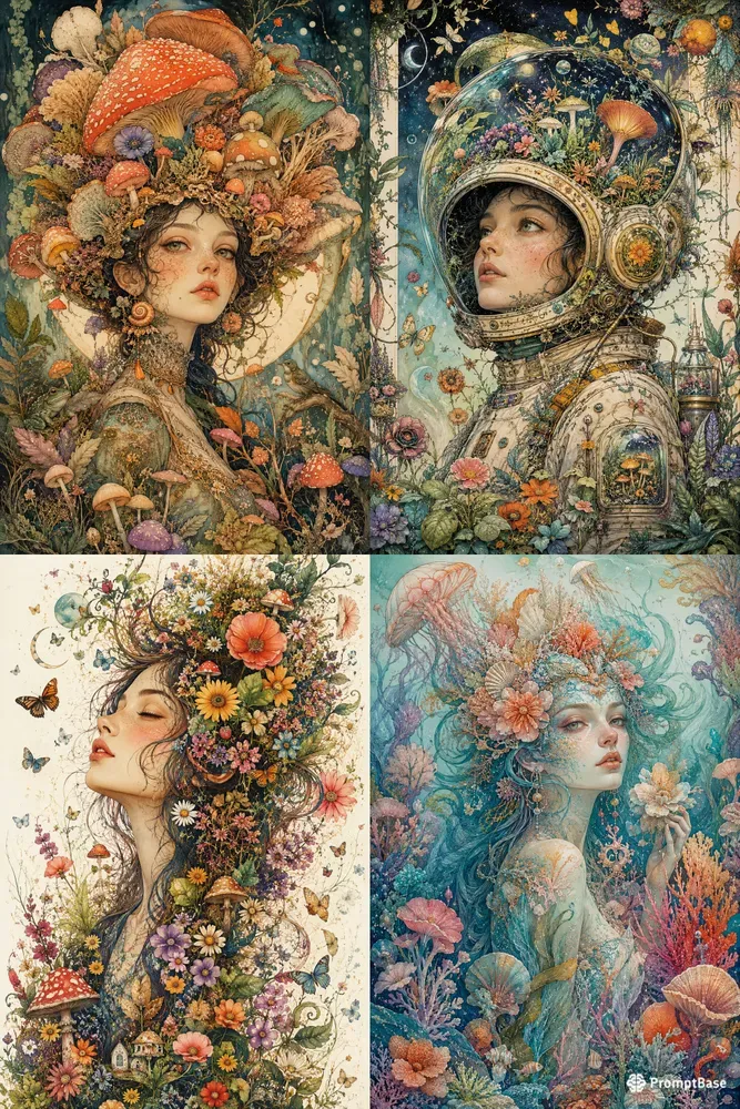 Whimsical Botanical Dreamworlds