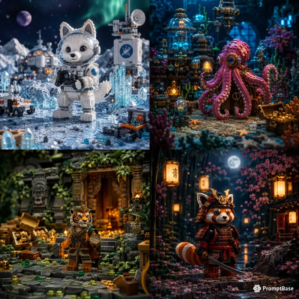 Brick Animal Diorama Adventures