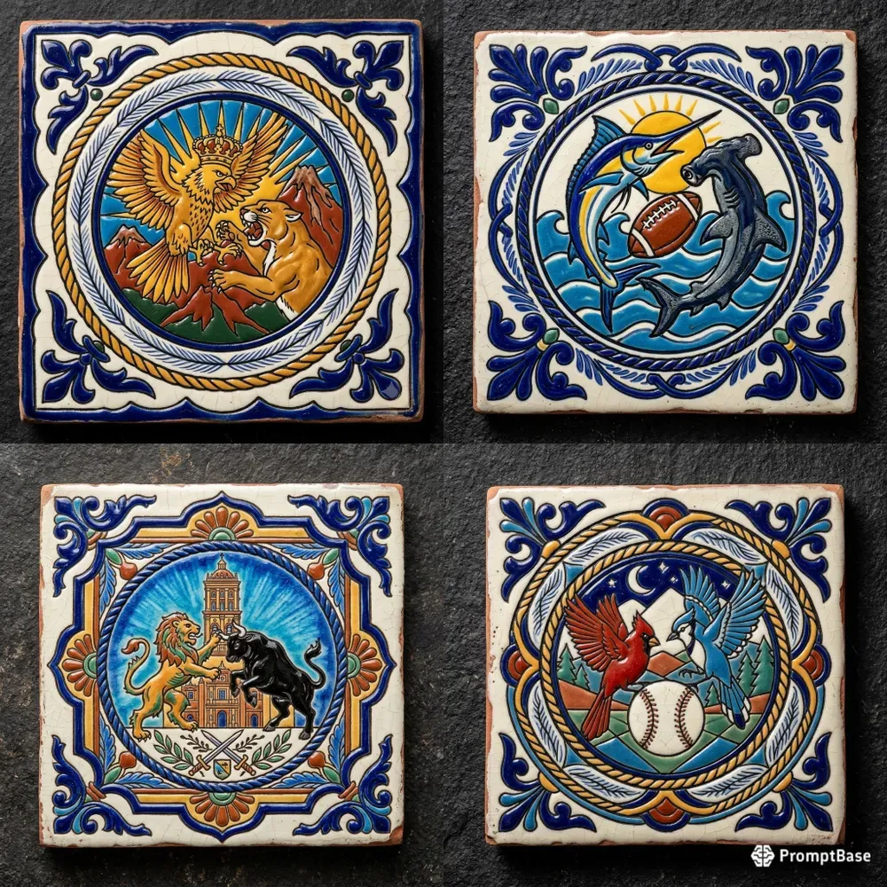 Generates Authentic Mexican Talavera Majs