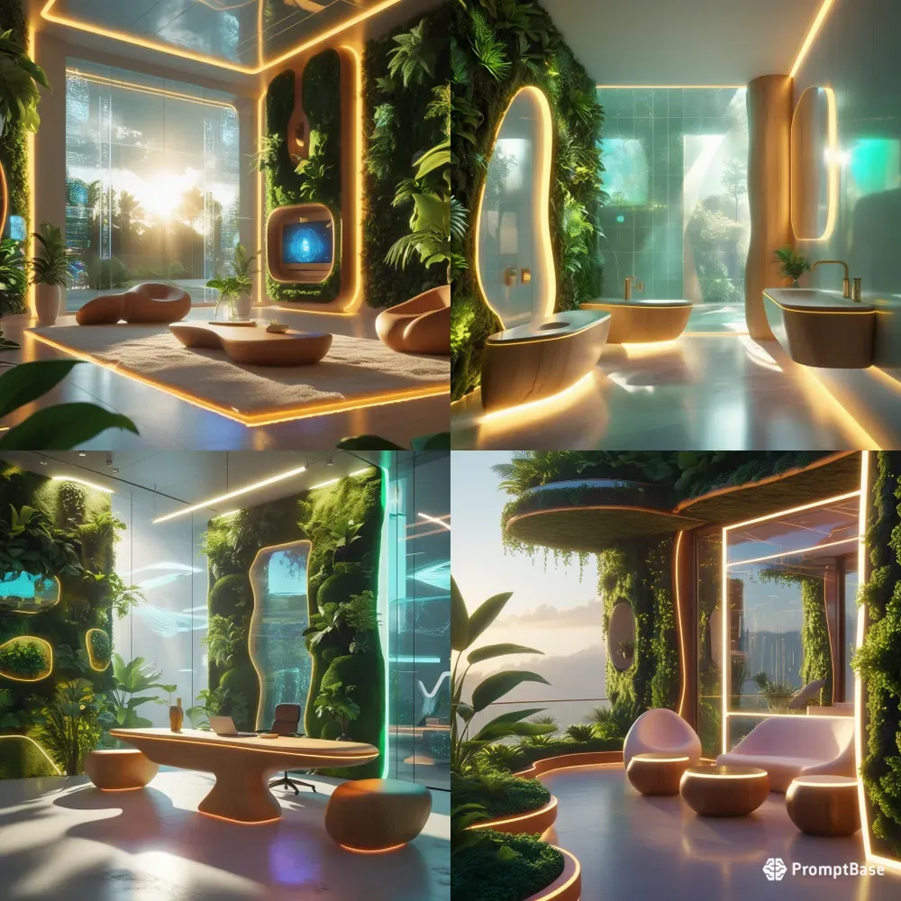 Ecofuturistic Interior Designs