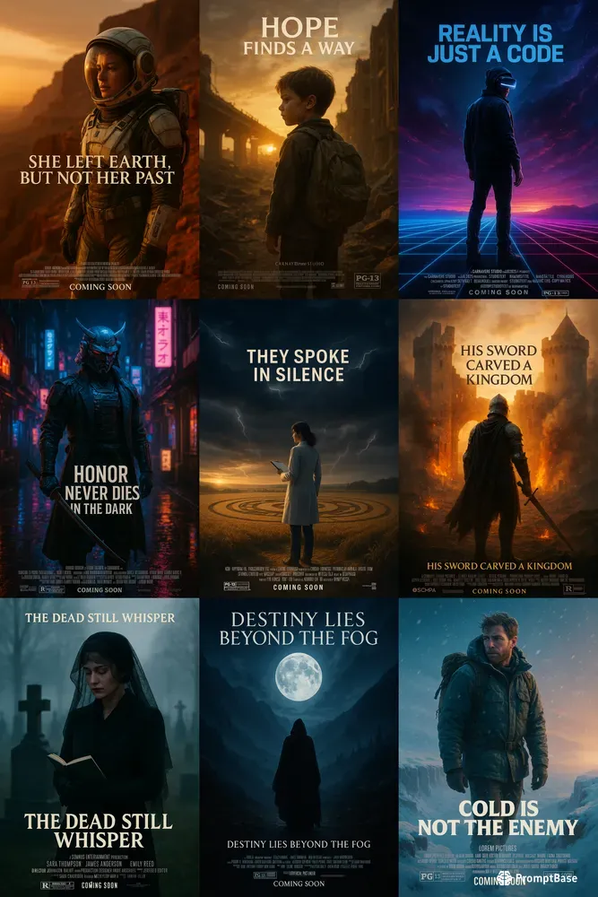Cinematic Movie Poster Mockups