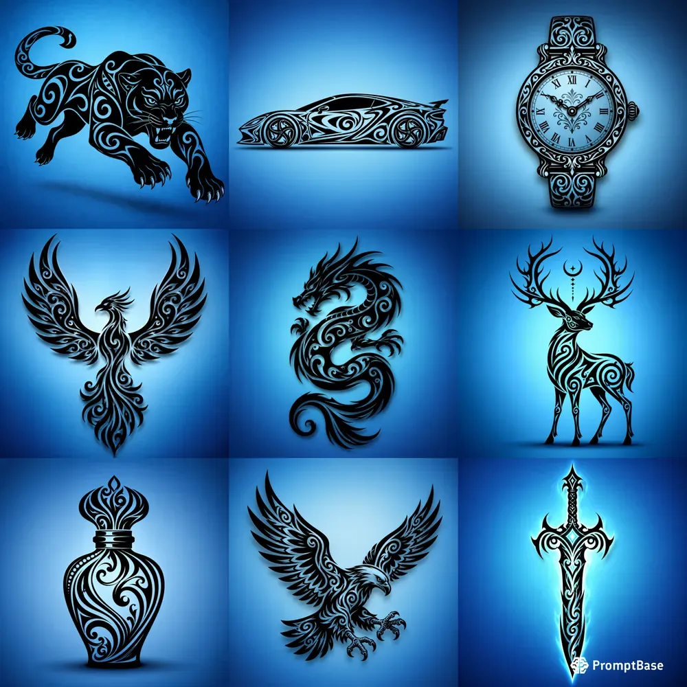 Tribal Silhouette Vector Art Generator