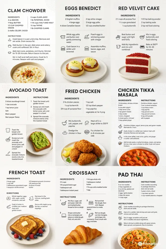Minimalist Modern Recipe Instructions