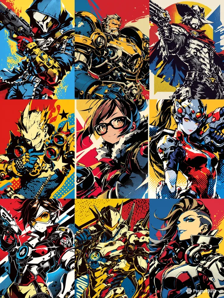 Overwatch Pop Art Posters