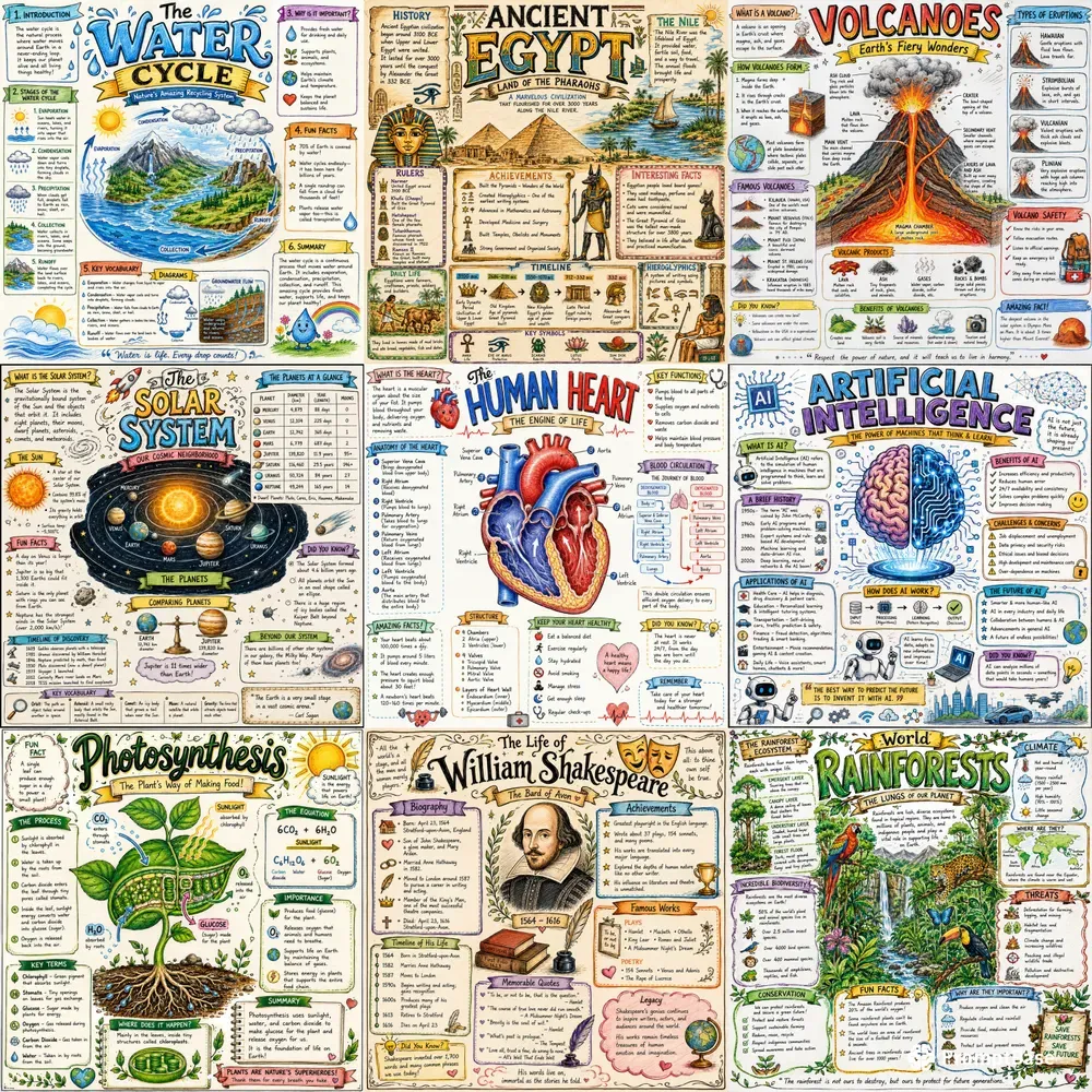 Educational Sketchnote Poster Creators