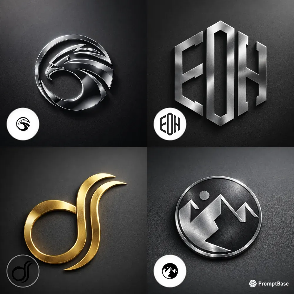 Metallic Logos