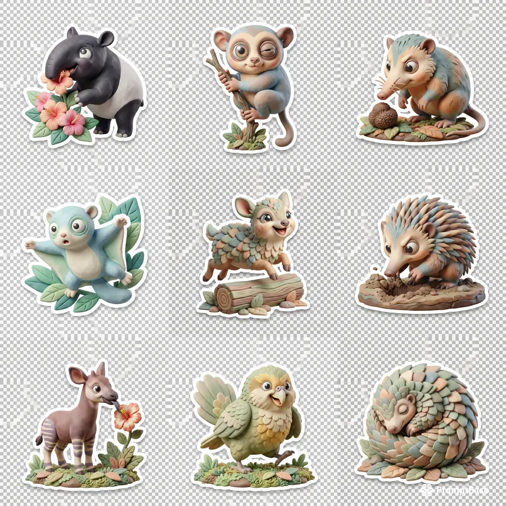 Pastel Kids Planner Sticker Cliparts