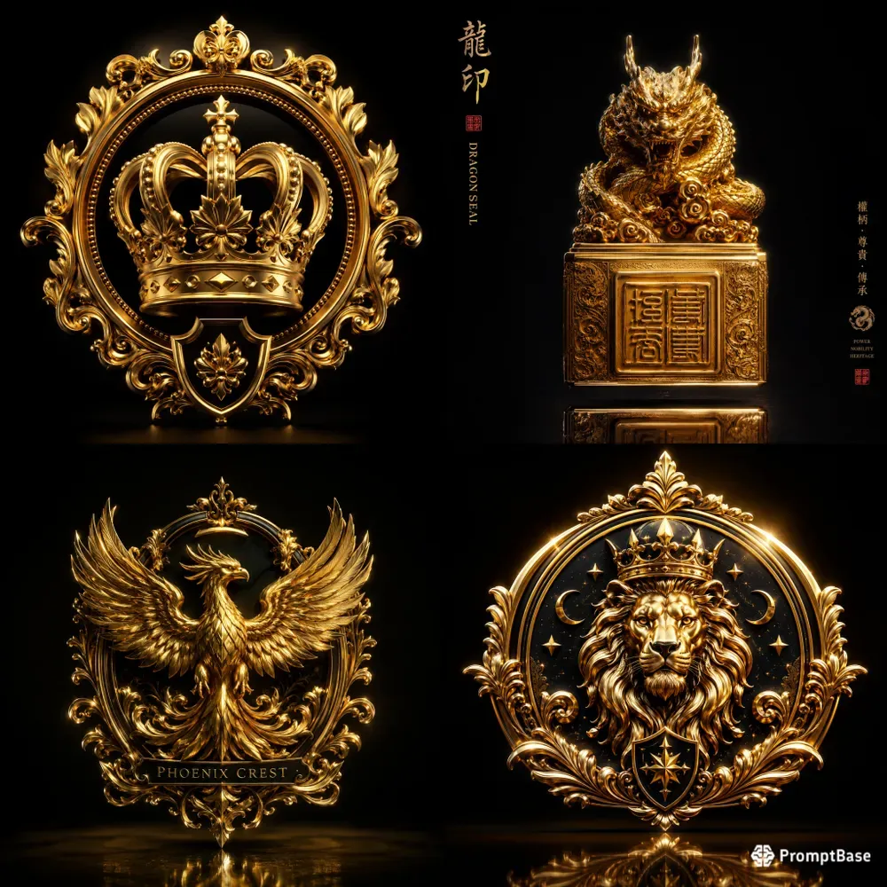 Luxury Golden Emblem Graphics