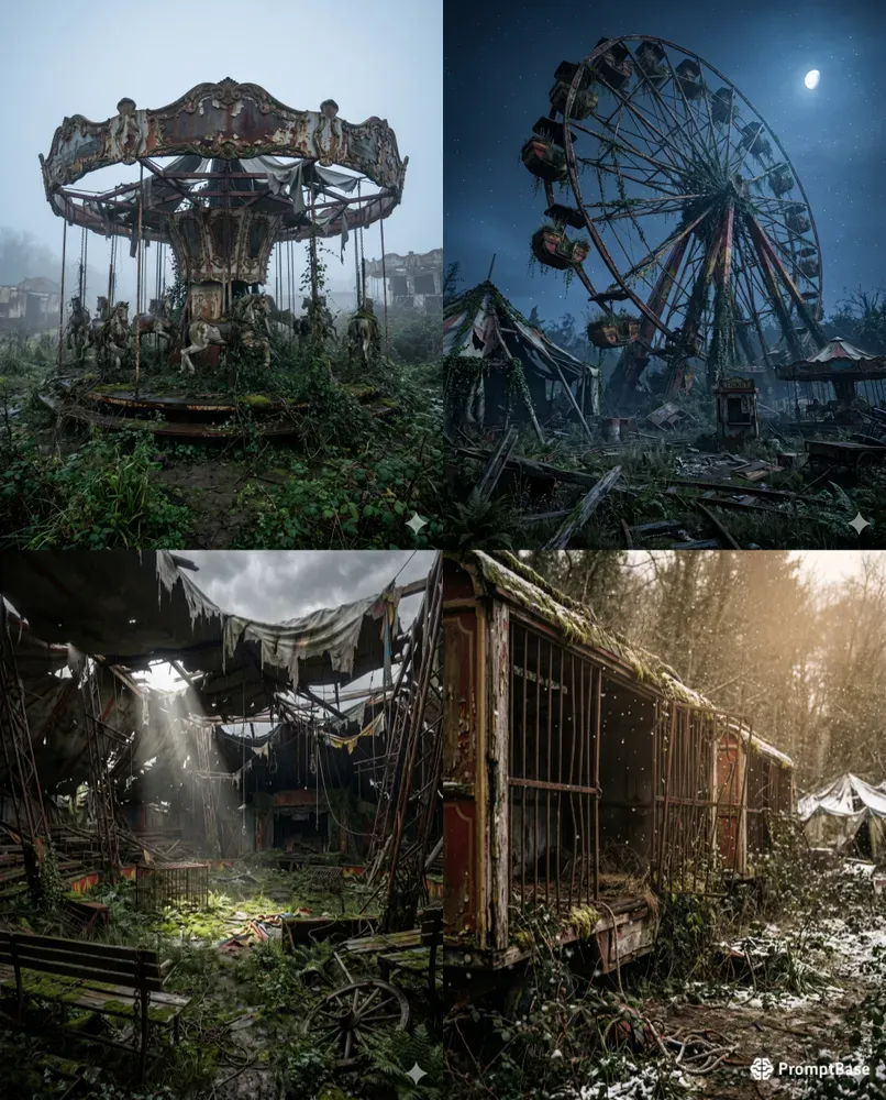 Abandoned Circus Cinematic Scene Packs