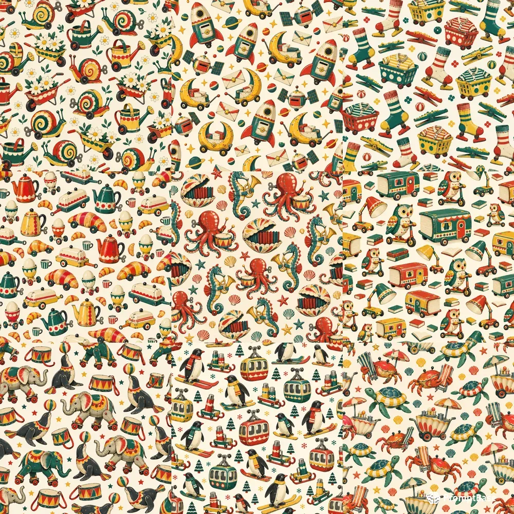 Vintage Tin Toy Patterns