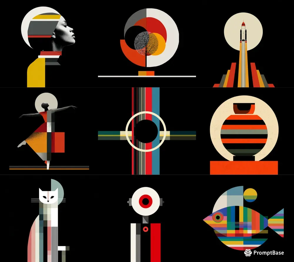 Minimalist Geometric Icon Art