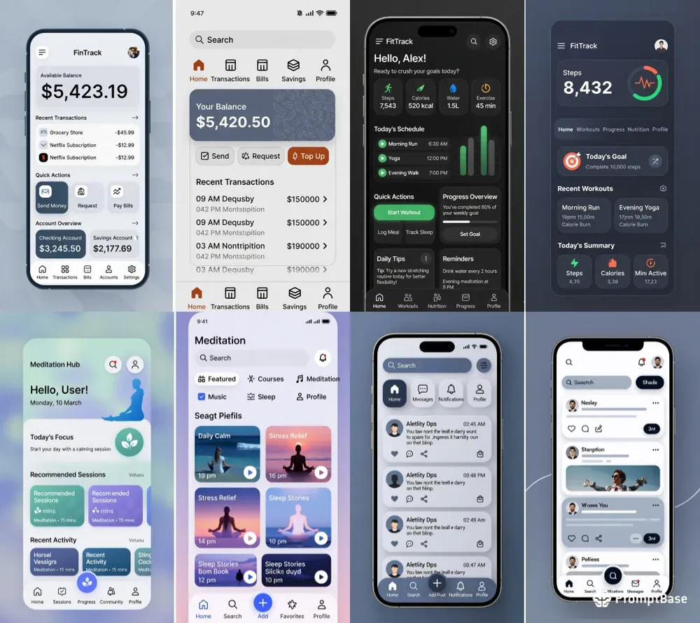 Universals For Mobile App UIs