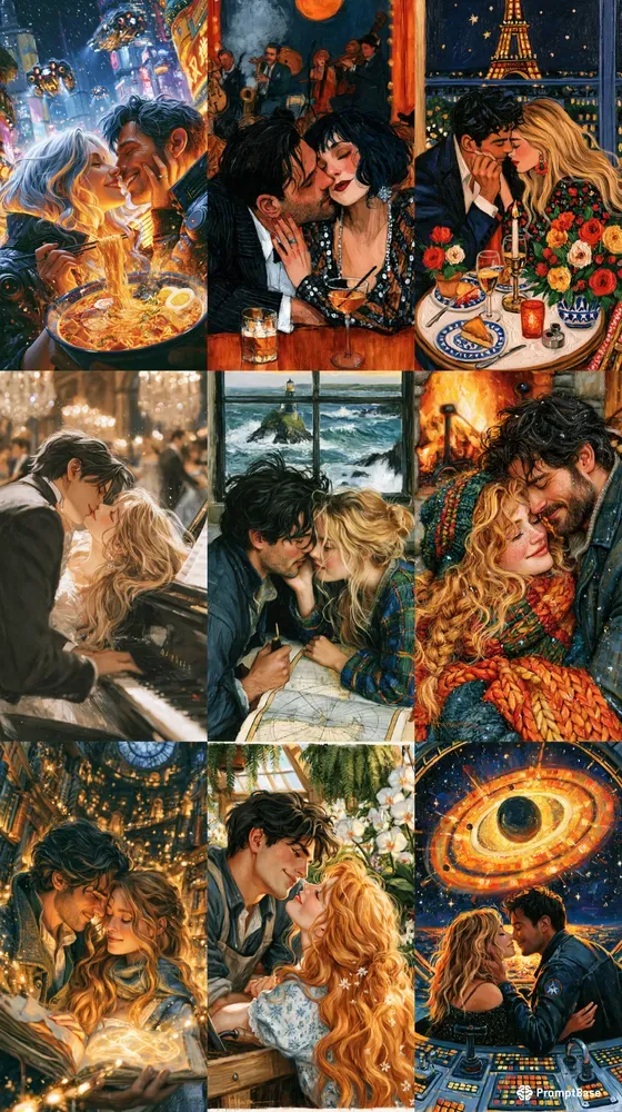 Passionate Couple Cinematic Scenes