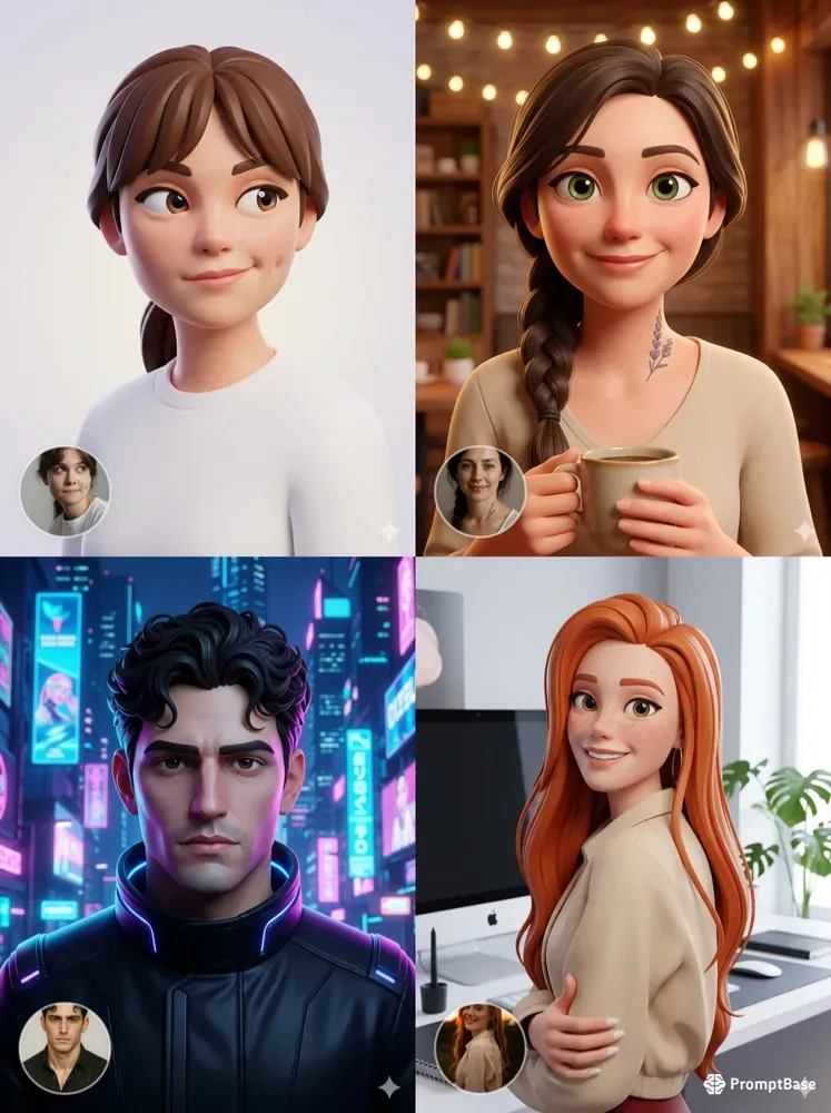 Smooth 3D Cartoon Avatars