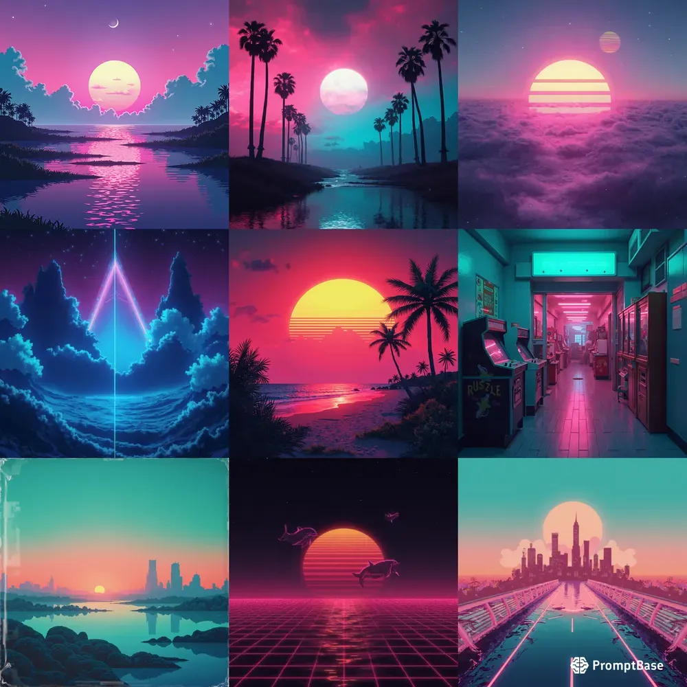 Vaporwave Album Covers
