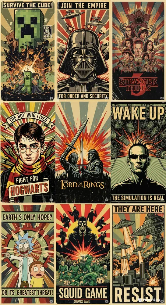 Retro Propaganda Posters