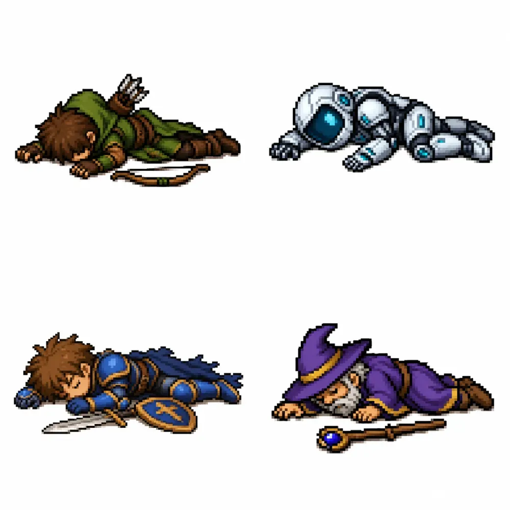 8bit RPG Death State Generator