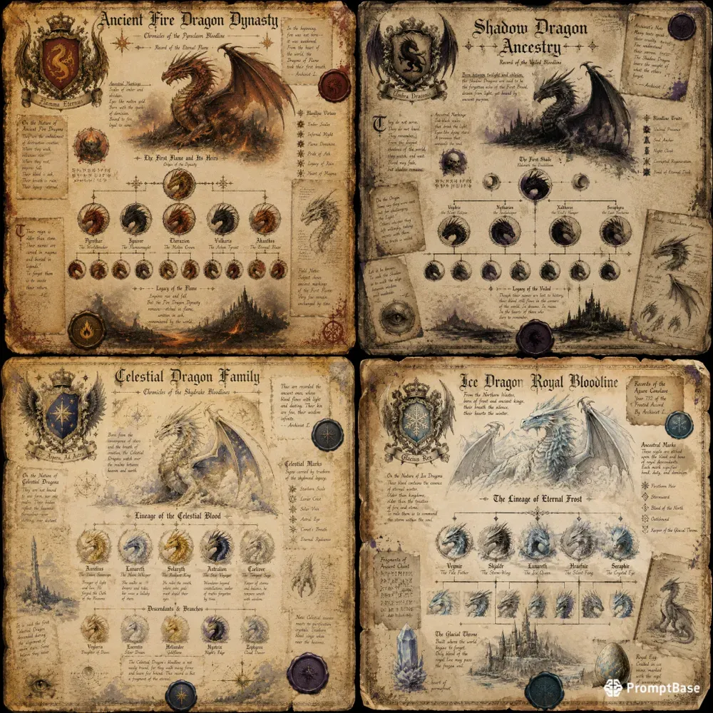 Junk Journal Dragon Bloodline Archives