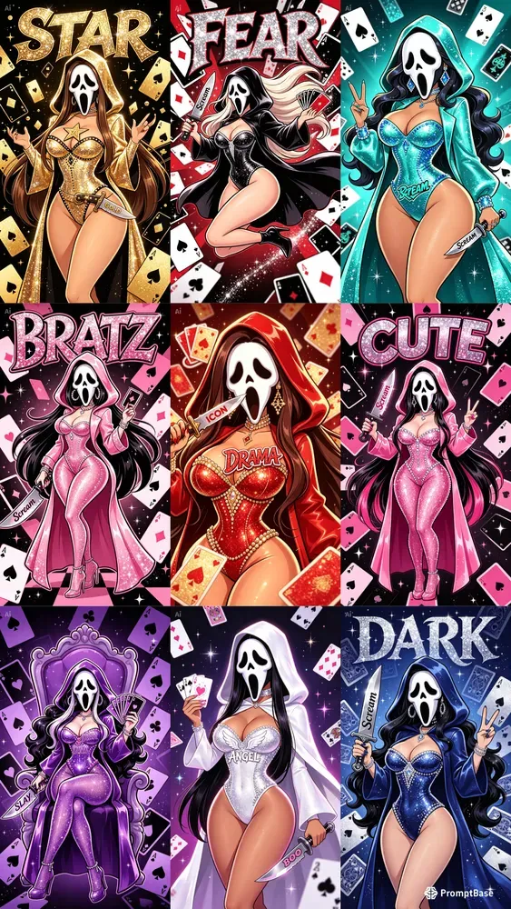 Girls Ghostface Glamour
