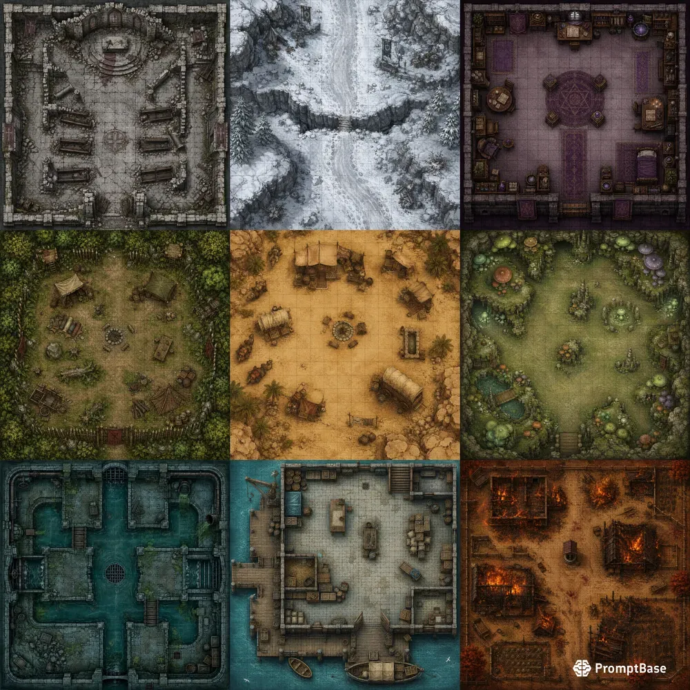 RPG Encounter Map Art