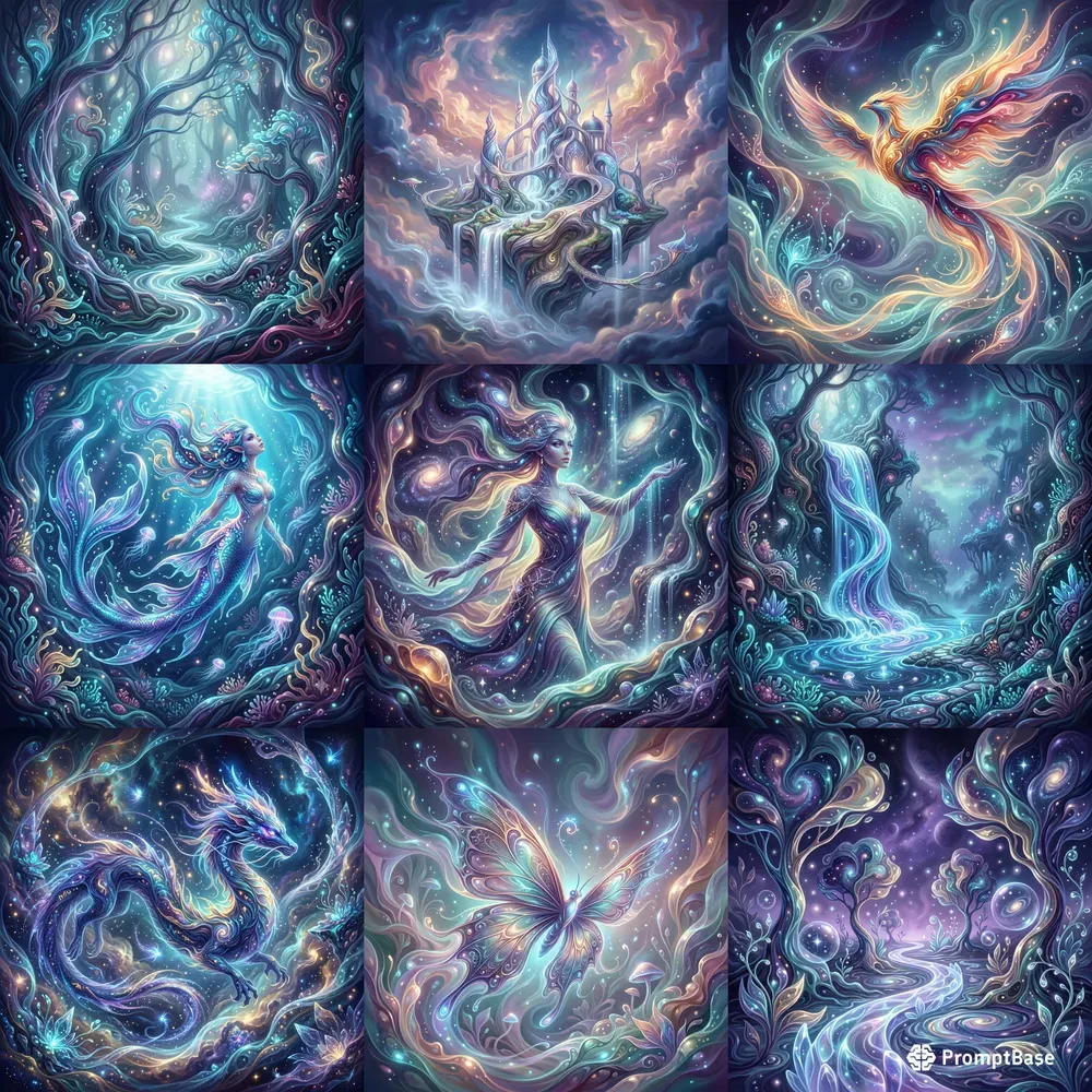 Ethereal Fluid Fantasy Art