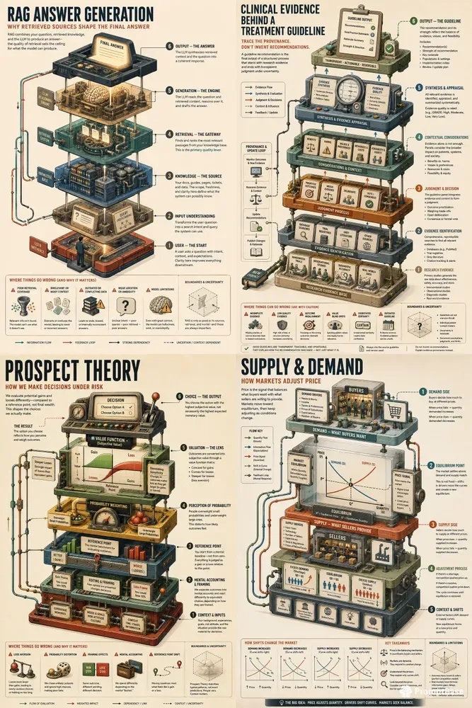 Exploded Knowledge Object Infographics