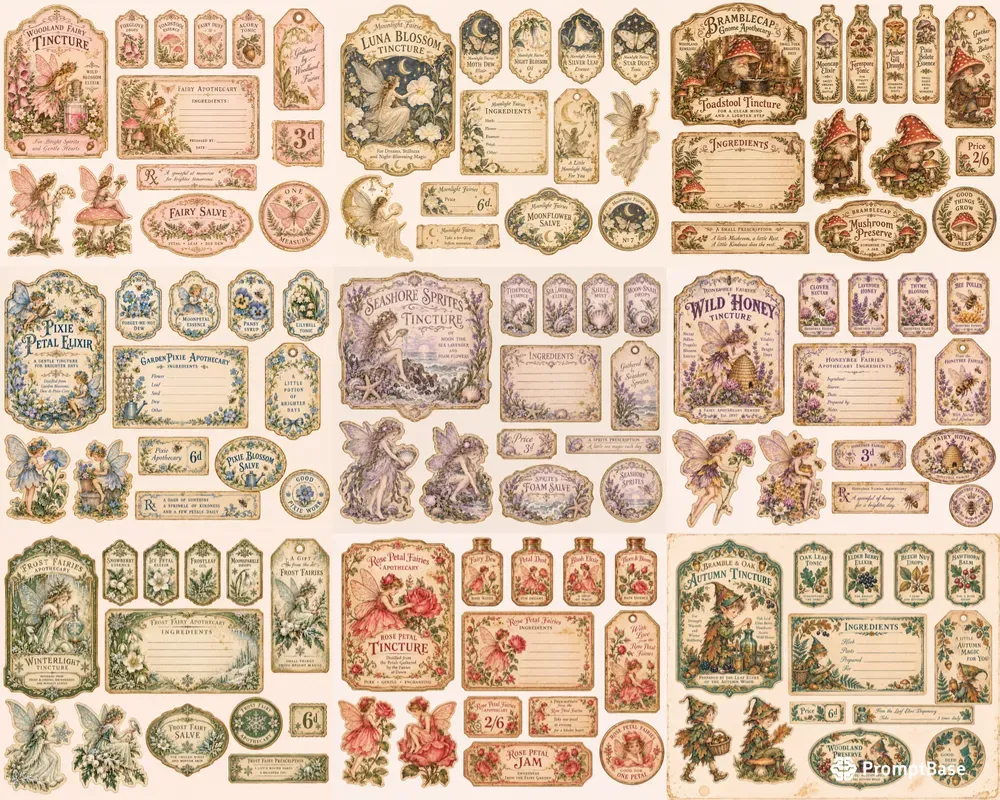 Fairy Apothecary Ephemera Sheets