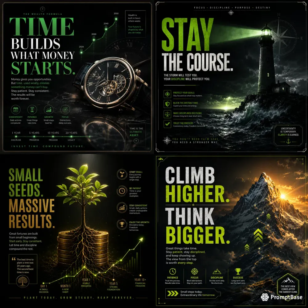 Wealth Mindset Posters