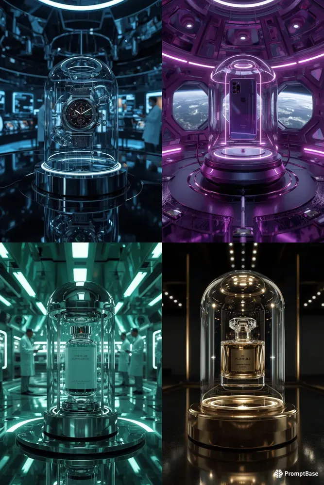 Futuristic Capsule Product Ads