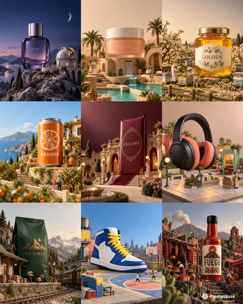 Miniature Worlds Product Ads