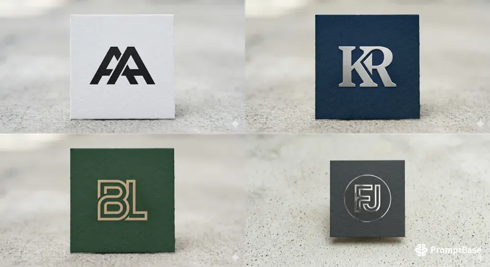 Premium Monogram Logo Grids