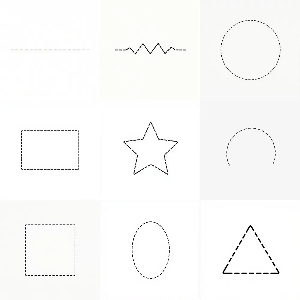 Shape Tracing Worksheets
