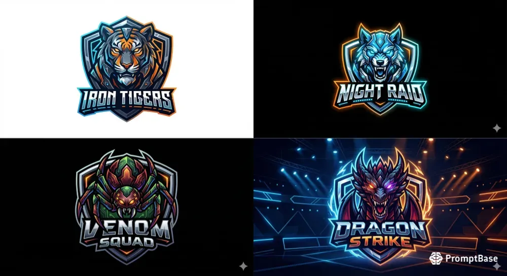 Custom Esports Mascot Team Logos