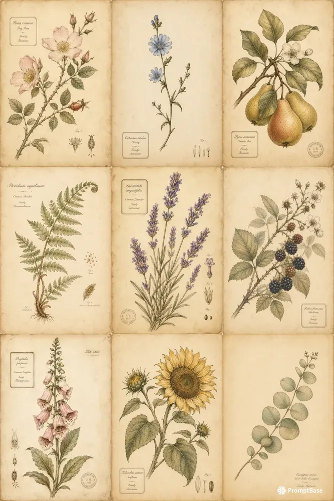 Vintage Botanical Art Prints
