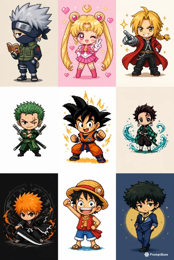 Tiny Pixel Anime Mascot Generator