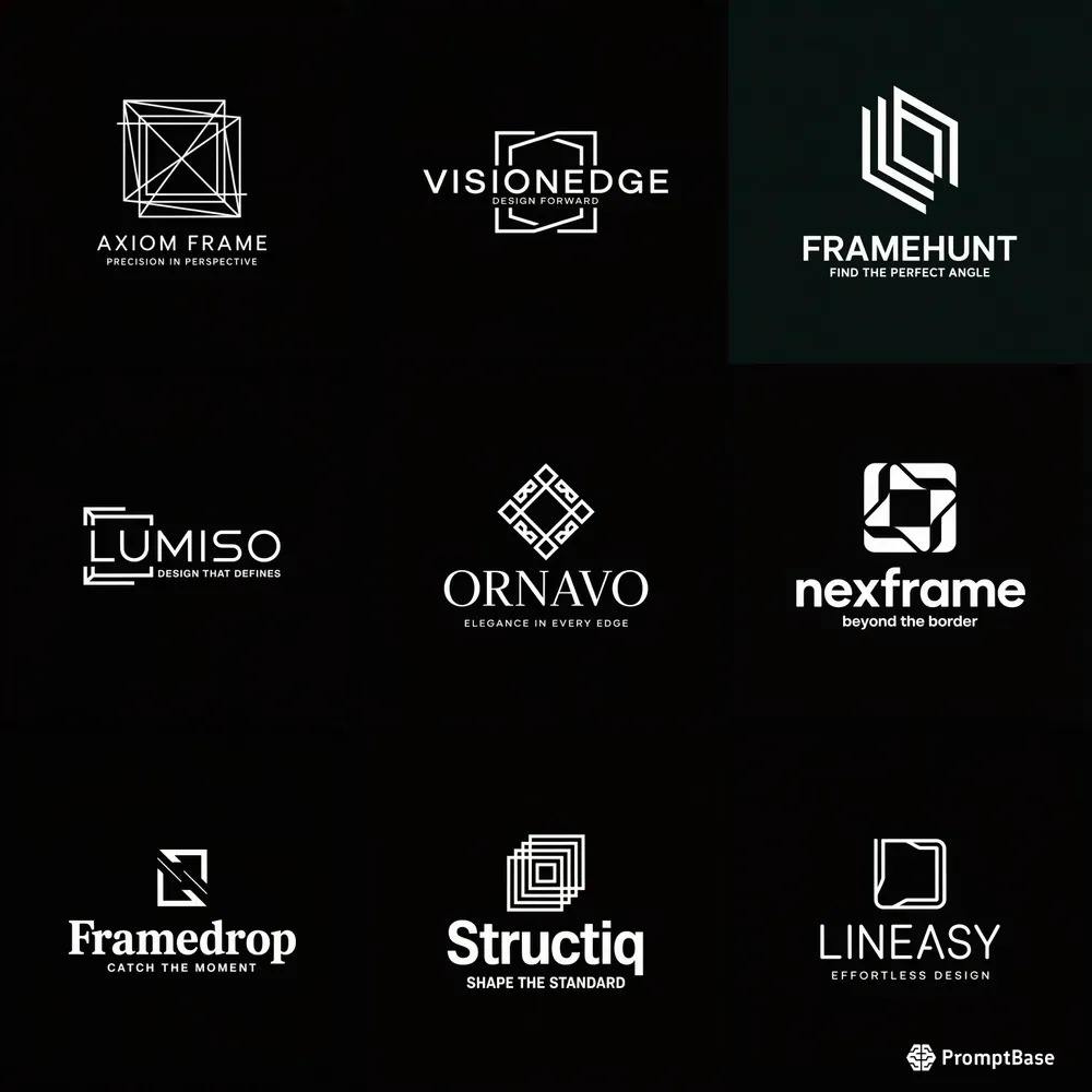 Geometric Frame Logos