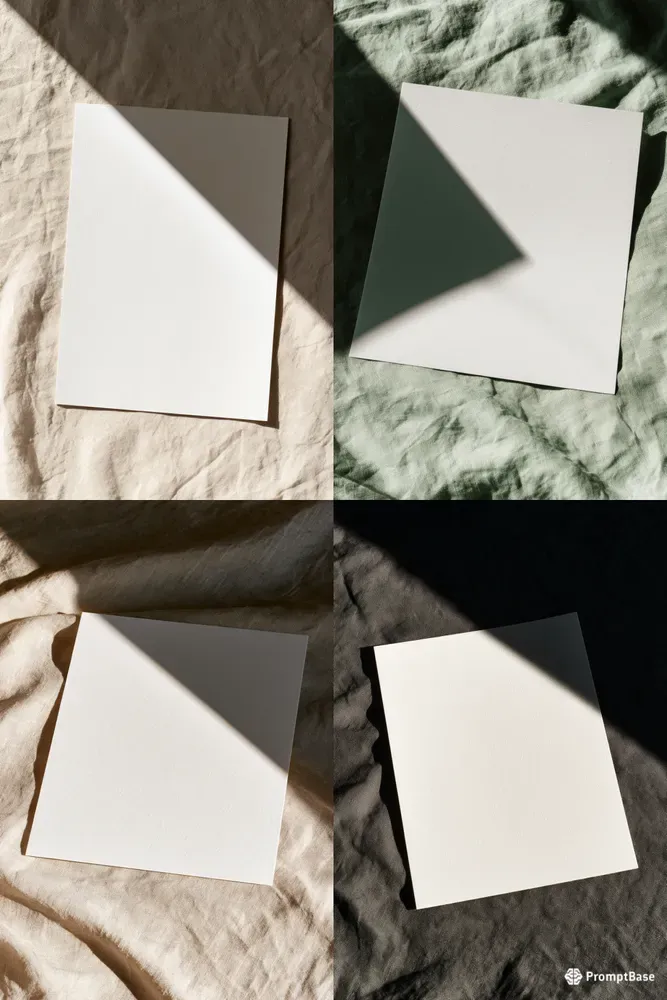 Linen Shadow Paper Mockups