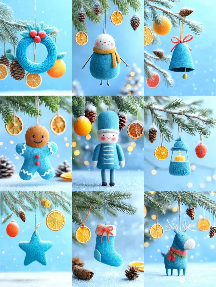 Cozy Knitted Christmas Ornaments