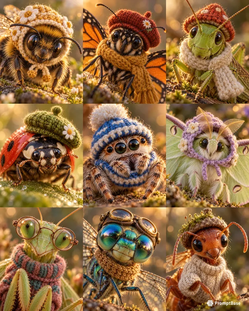 Cozy Macro Insect Portraits