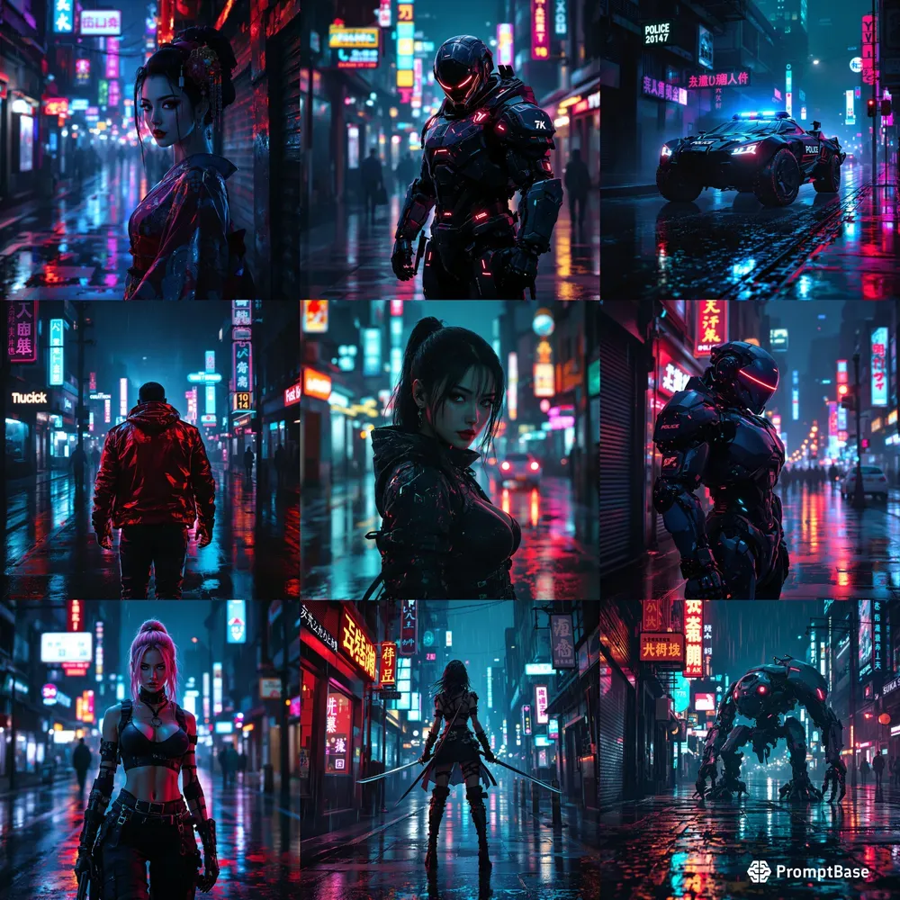 Cinematic Cyberpunk Scifi Concept Art