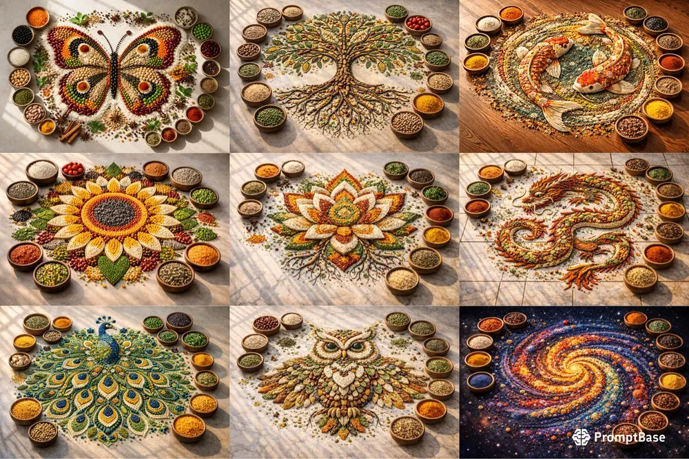 Cosmic Edible Mandalas