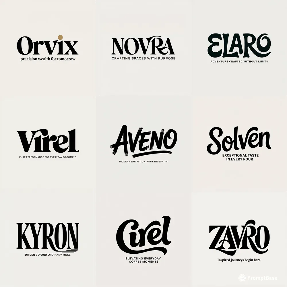 Signature Typography Logos