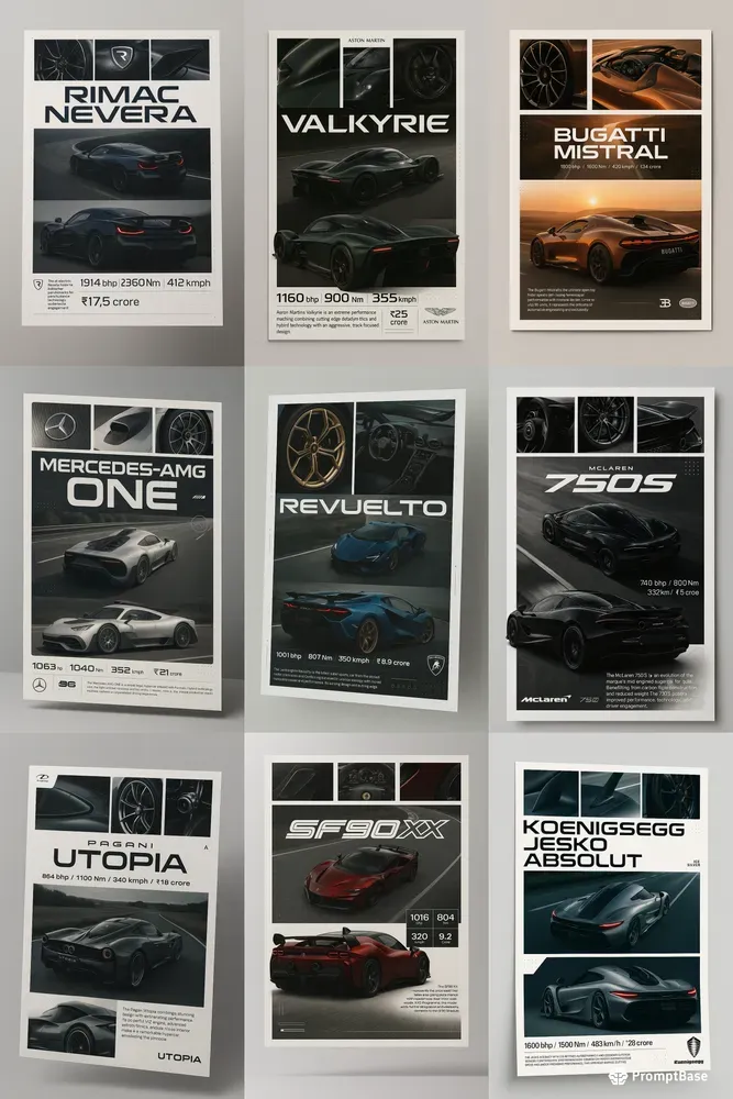 Cinematic Super Car Poster Templates