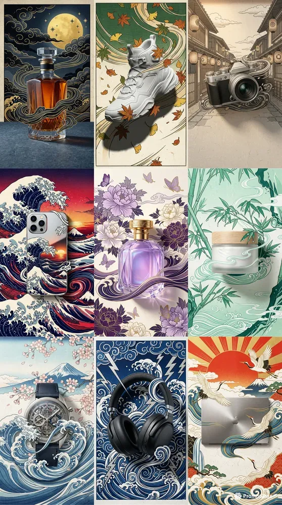 Modern Ukiyoe 3D Woodblock Stages