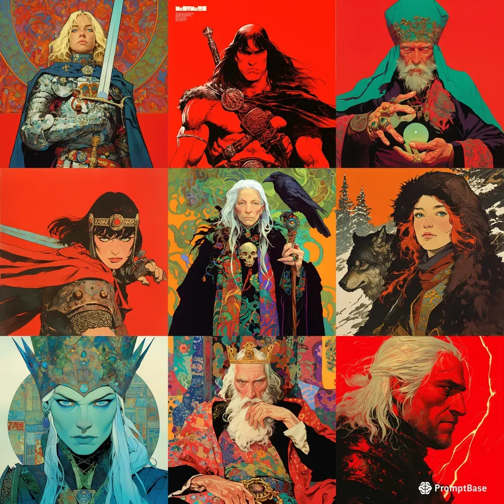 Vintage Fantasy Character Portraits 2