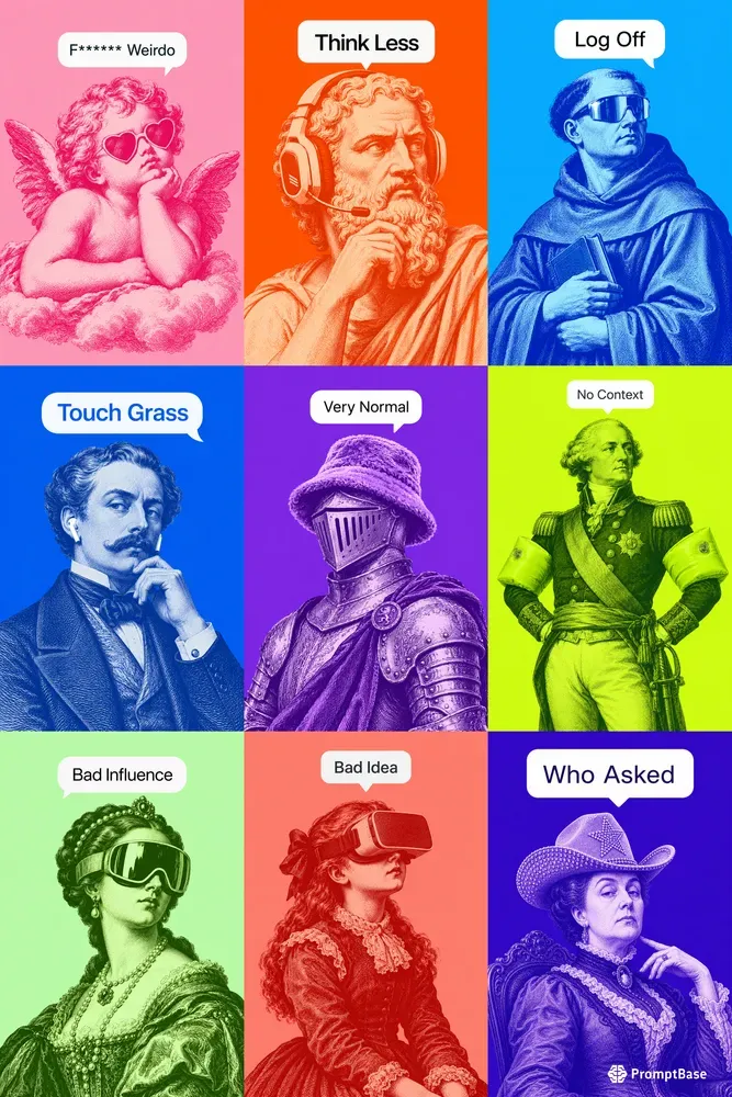Viral Vintage Meme Collages