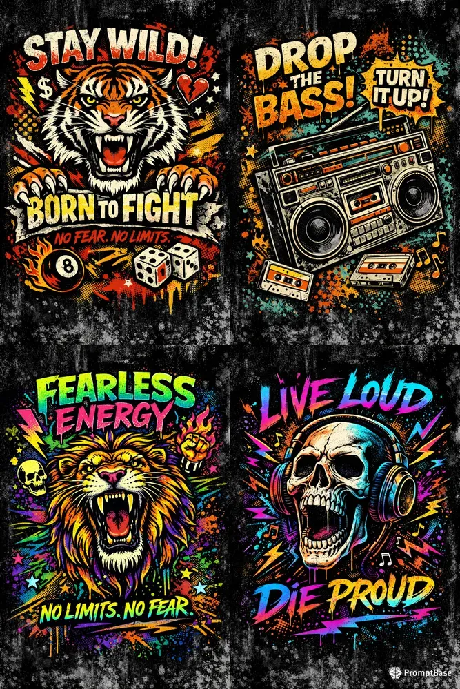 Streetwear Tiger Tee Designs